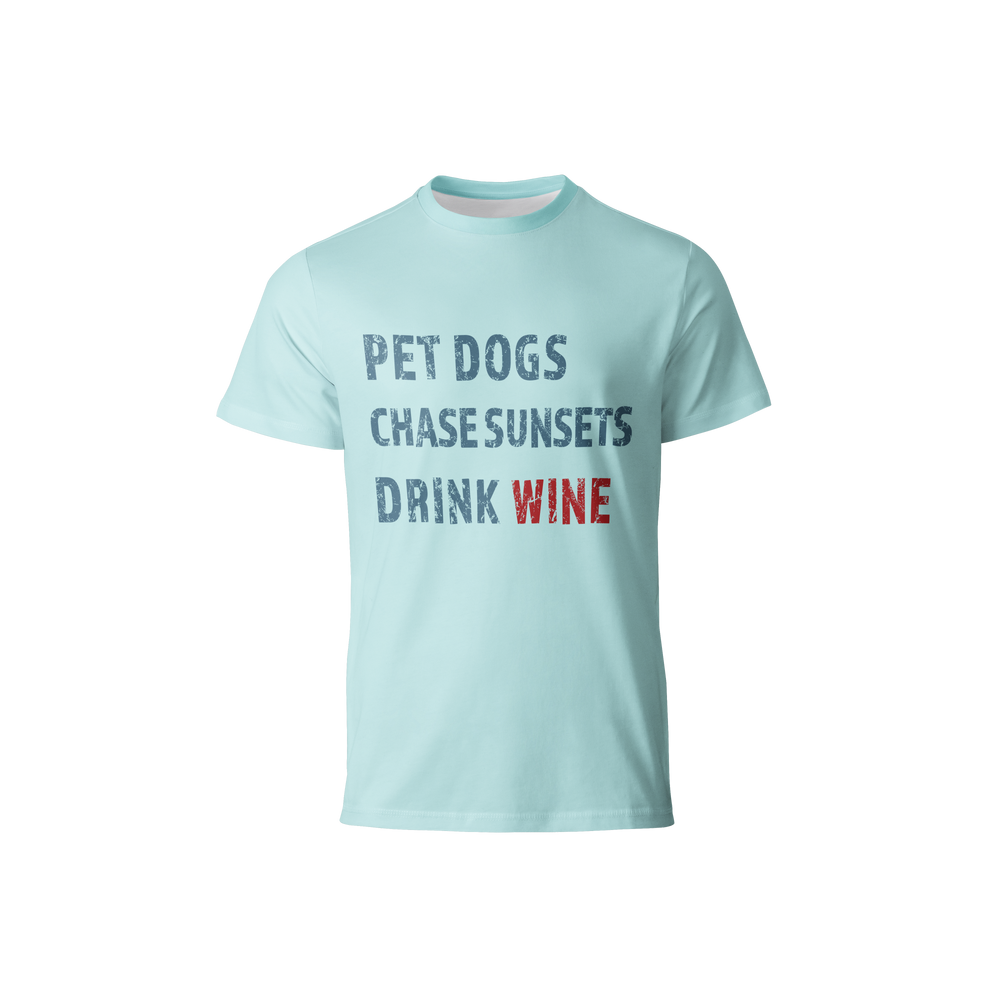 Dogs, Sunsets, Wine Tee