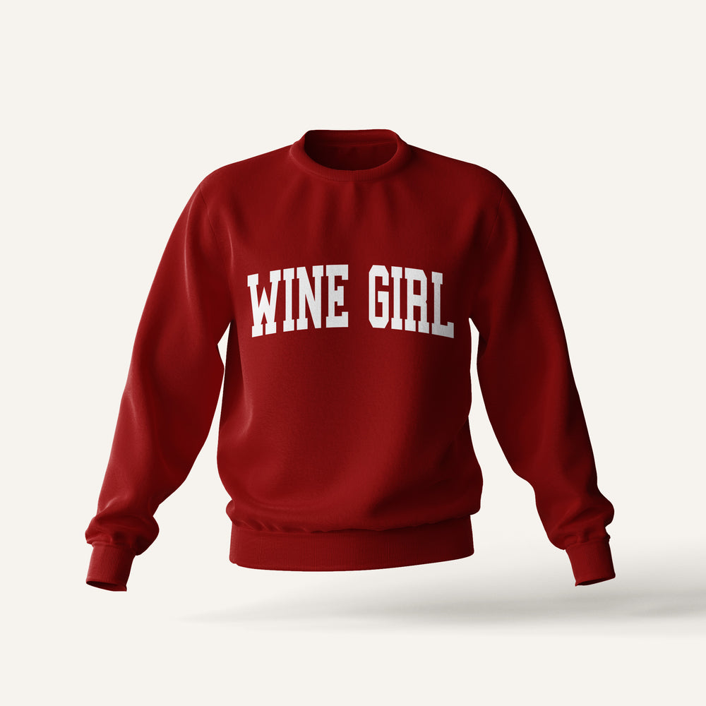 Red Wine Girl Crewneck