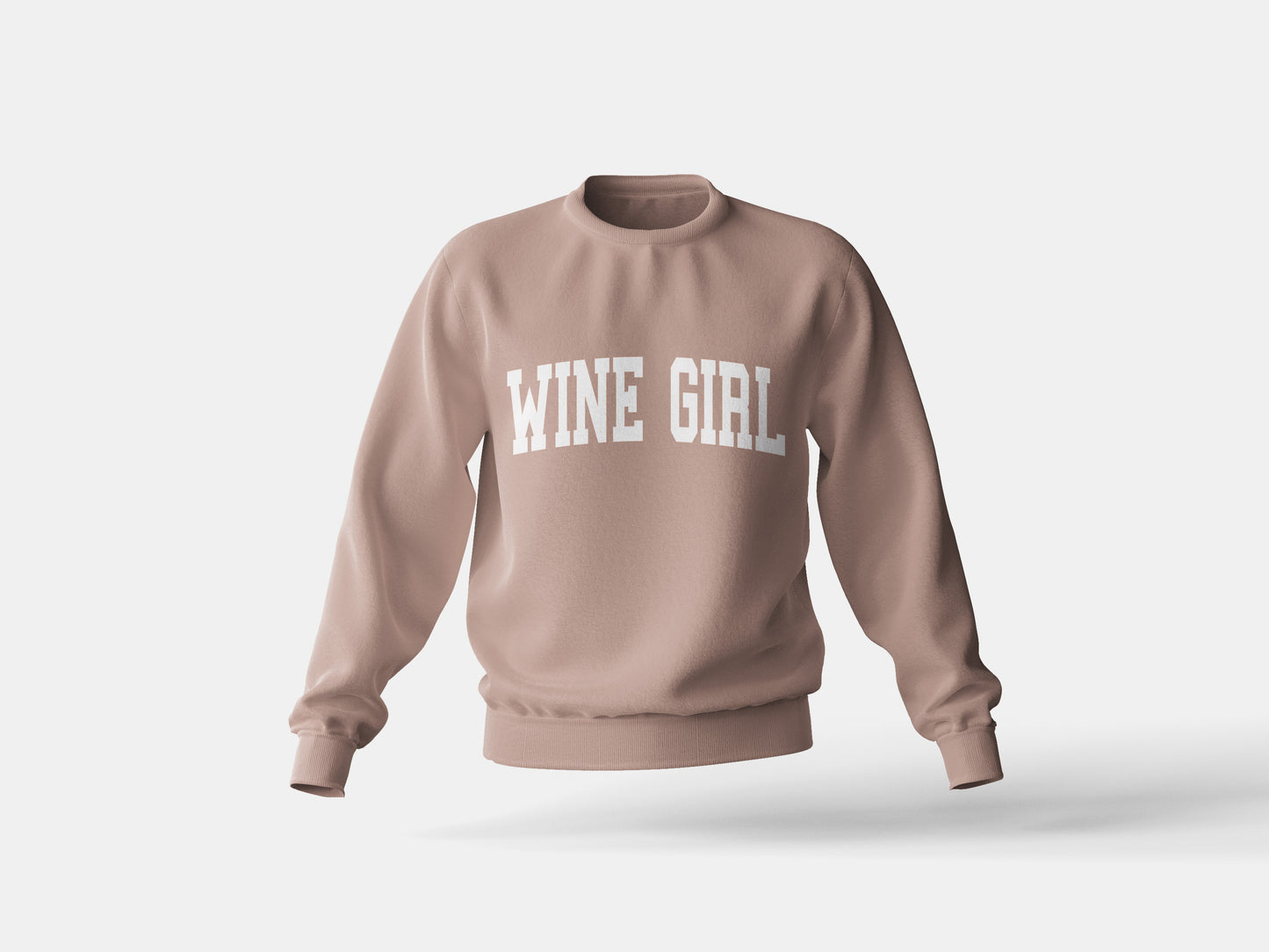 Wine Girl Sweatshirt - Brown Savana
