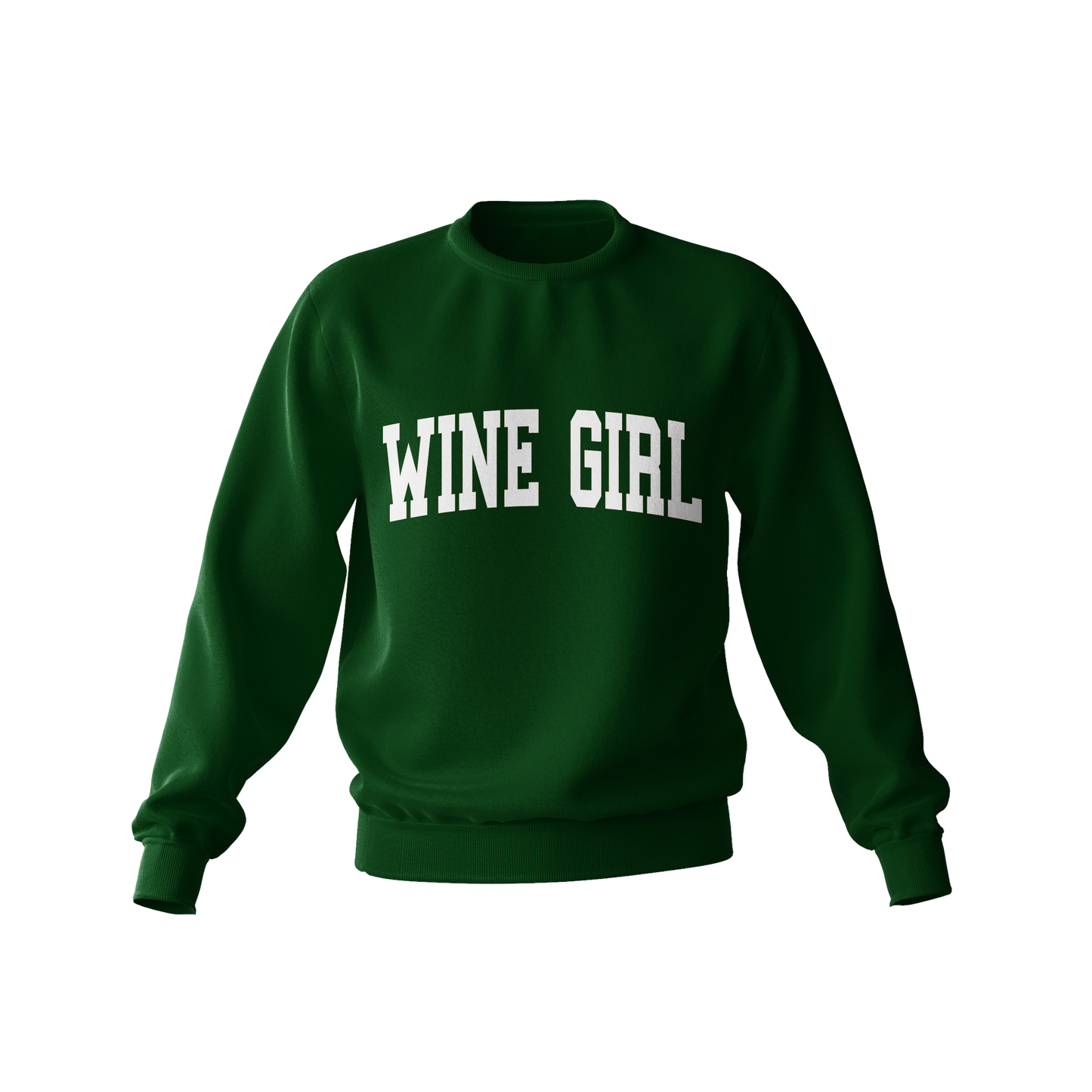 Wine Girl Sweatshirt - Forest Green