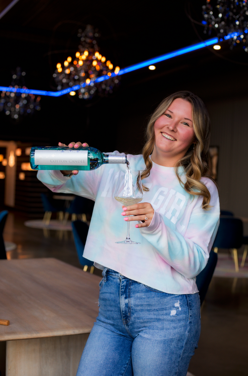 Wine Girl Cotton Candy Crop