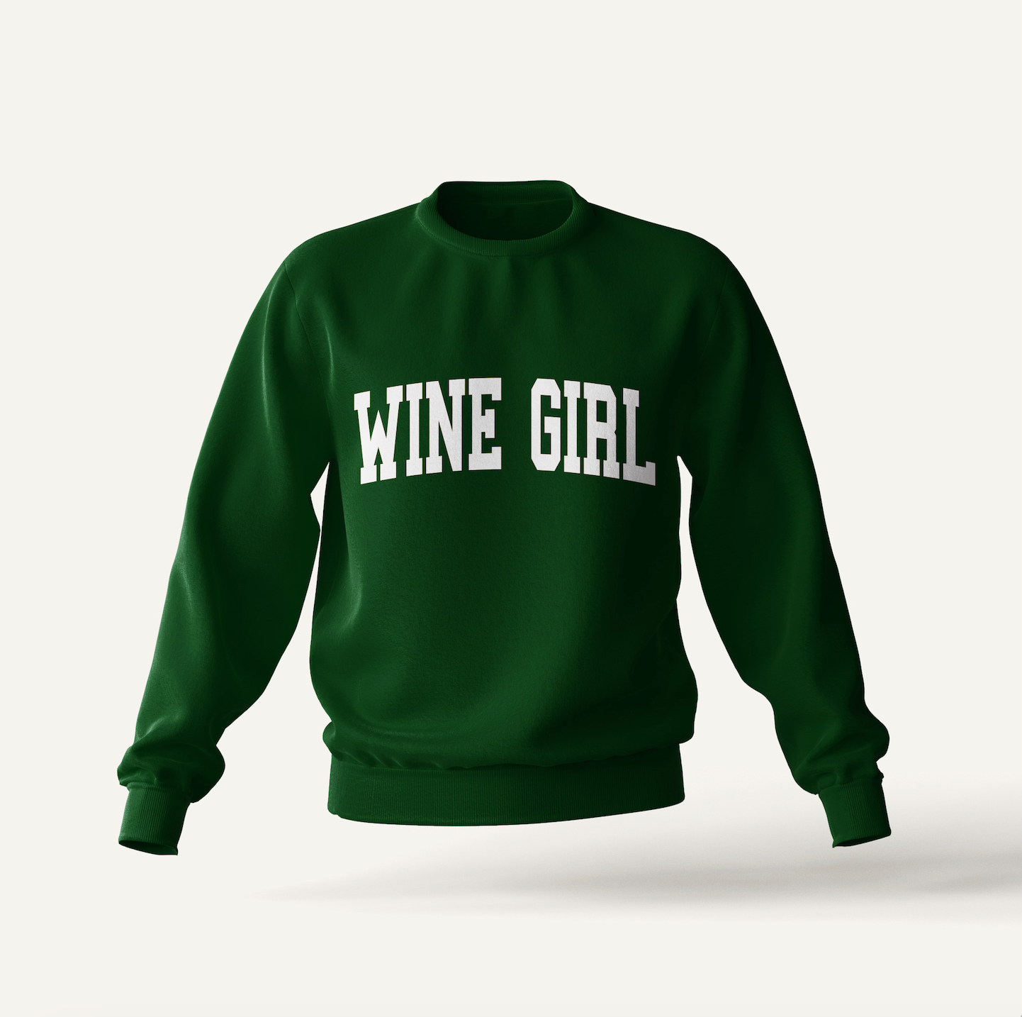 Wine Girl Sweatshirt - Forest Green