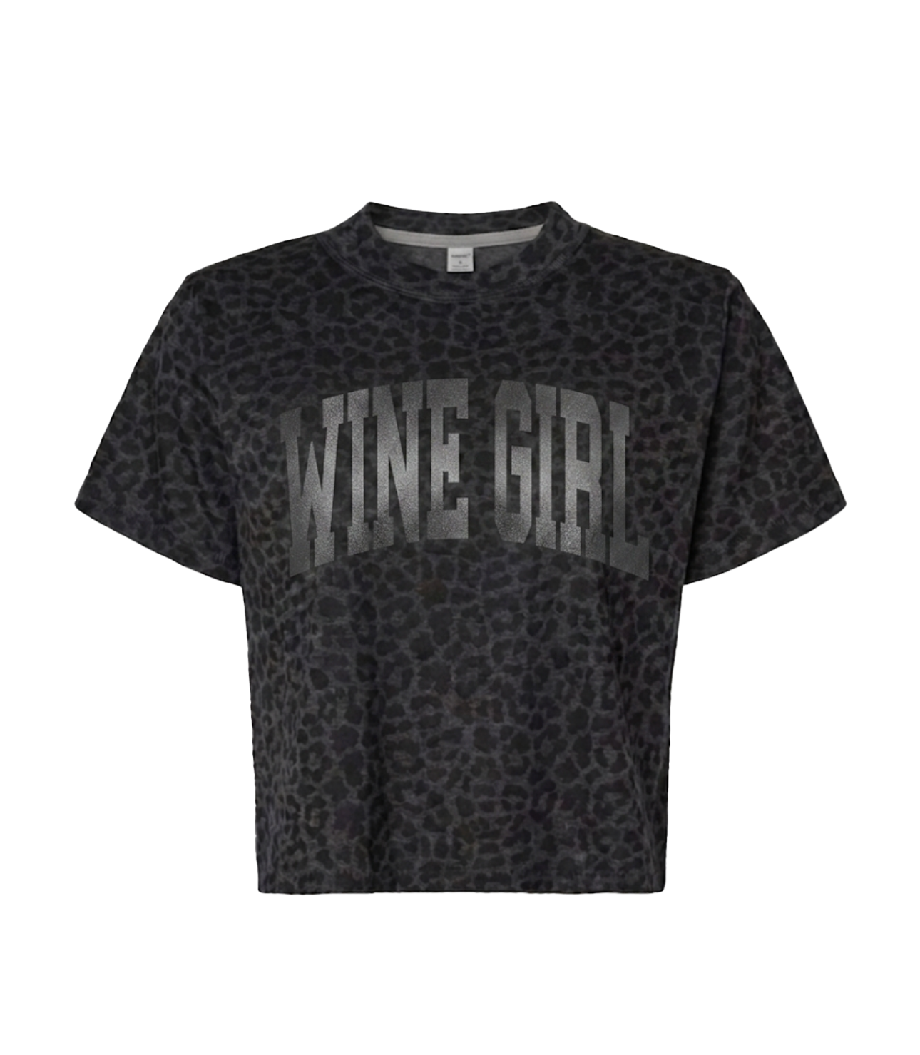 Leopard Wine Girl Crop Top