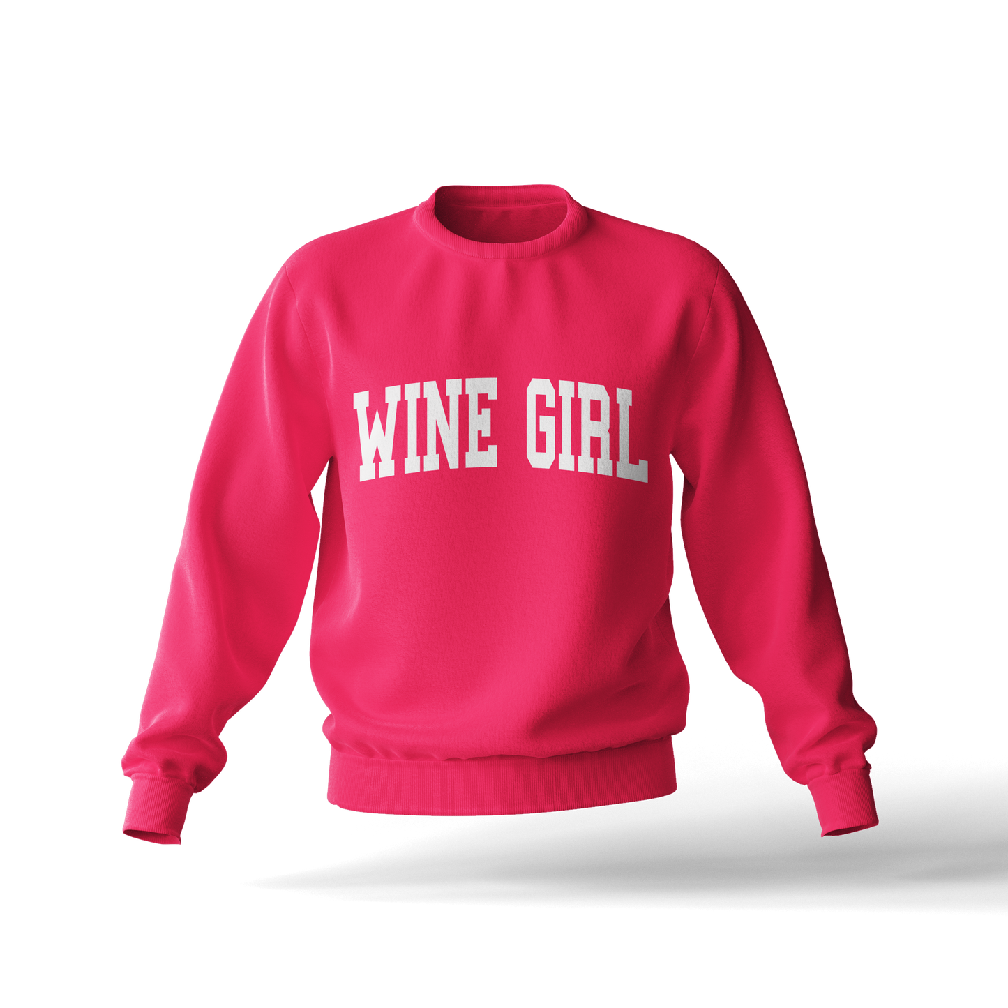 Neon Pink Wine Girl