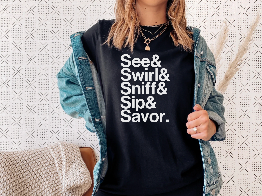 See, Swirl, Sniff Tee