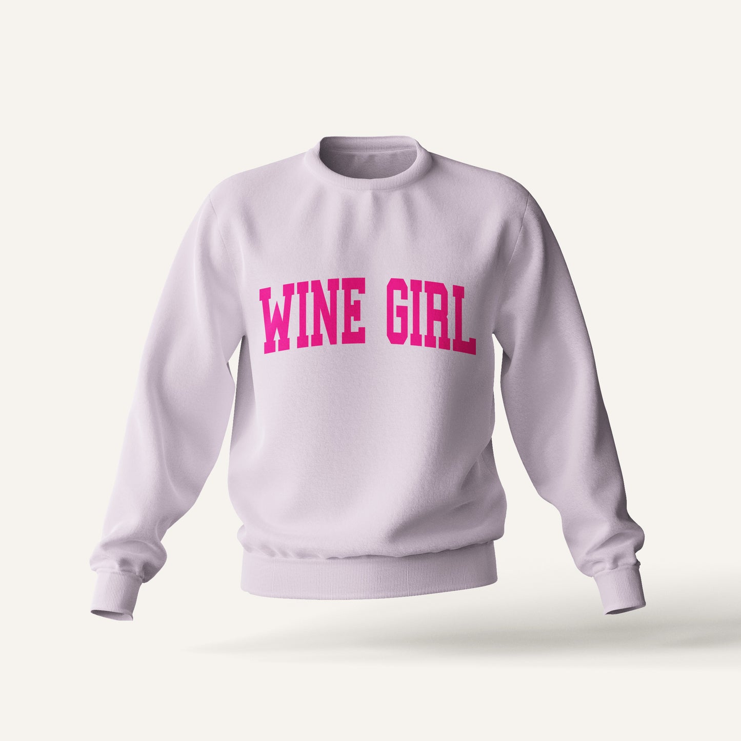 Light Pink Wine Girl Crewneck