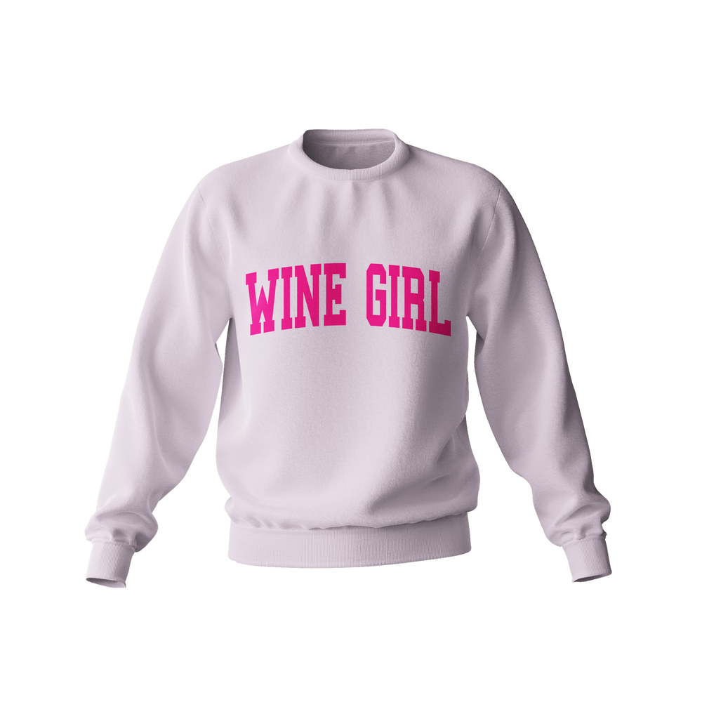 Light Pink Wine Girl Crewneck