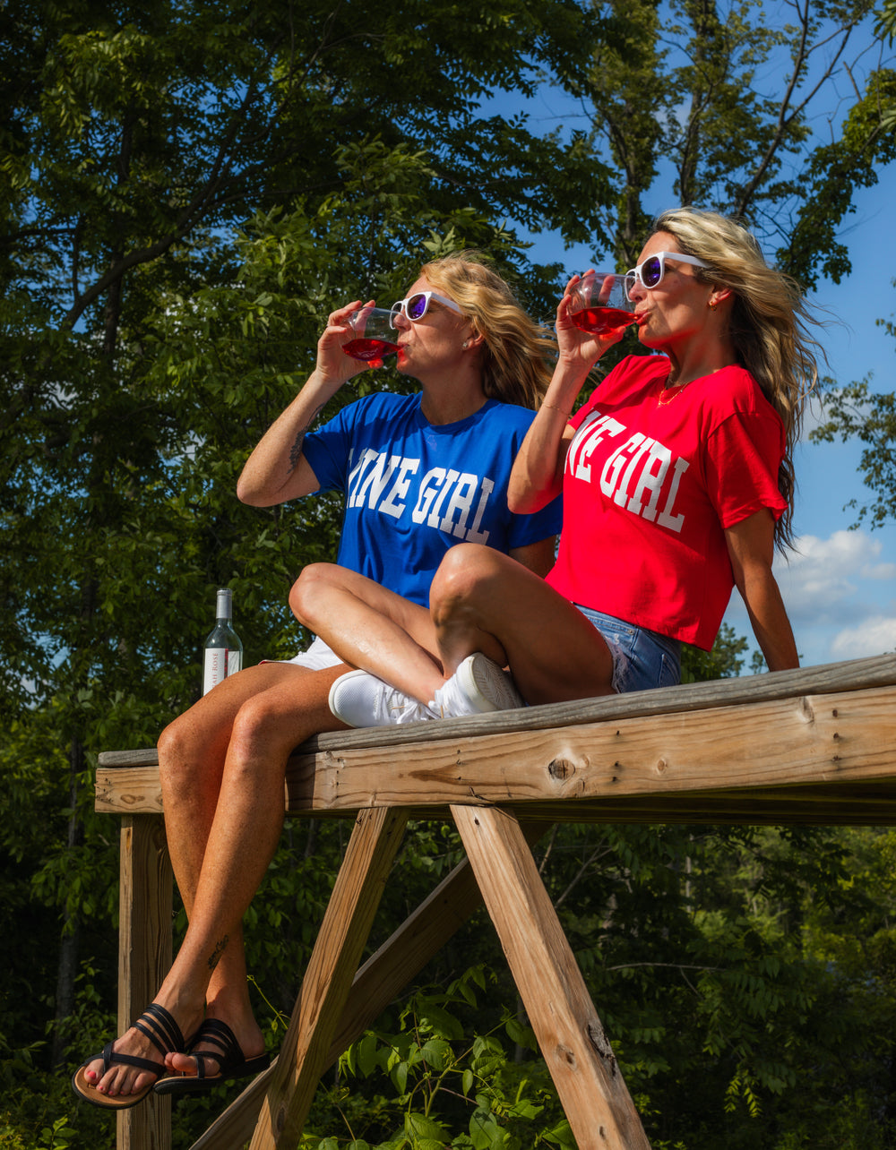 Blue Wine Girl Crop